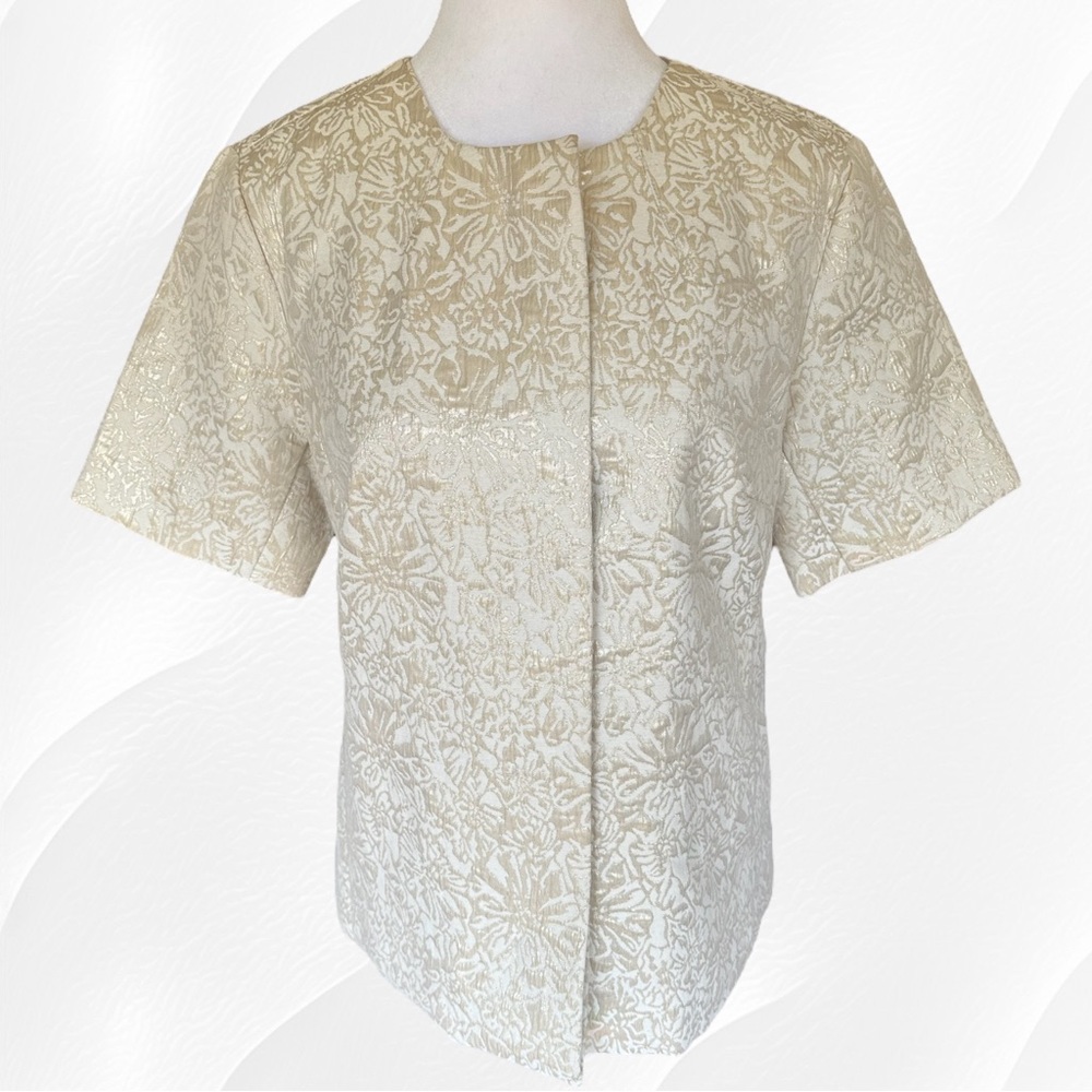 Coldwater Creek Shimmer Jacquard Jacket